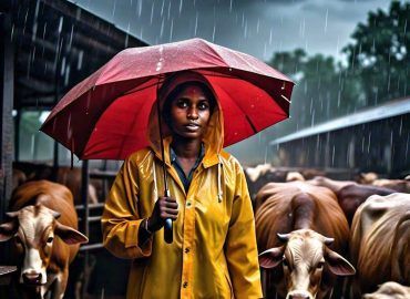 In the event of heavy rains, the Animal Welfare Department issues cautionary instructions for farmers