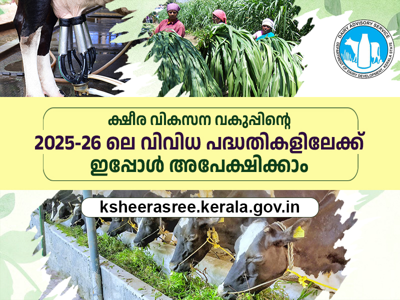 Dairy Development Department invites applications online for Annual Plan 2025-2026
